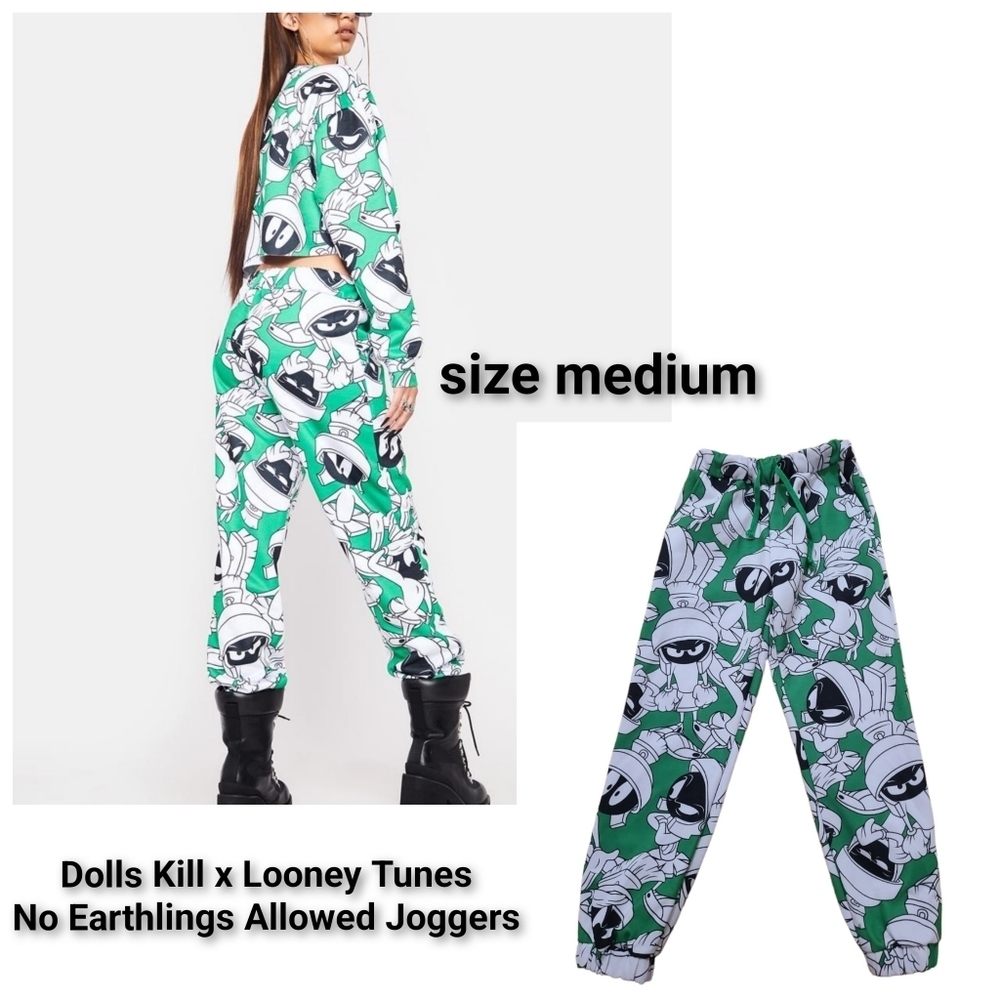 Dolls Kill x Looney TunesNo Earthlings Allowed Joggers